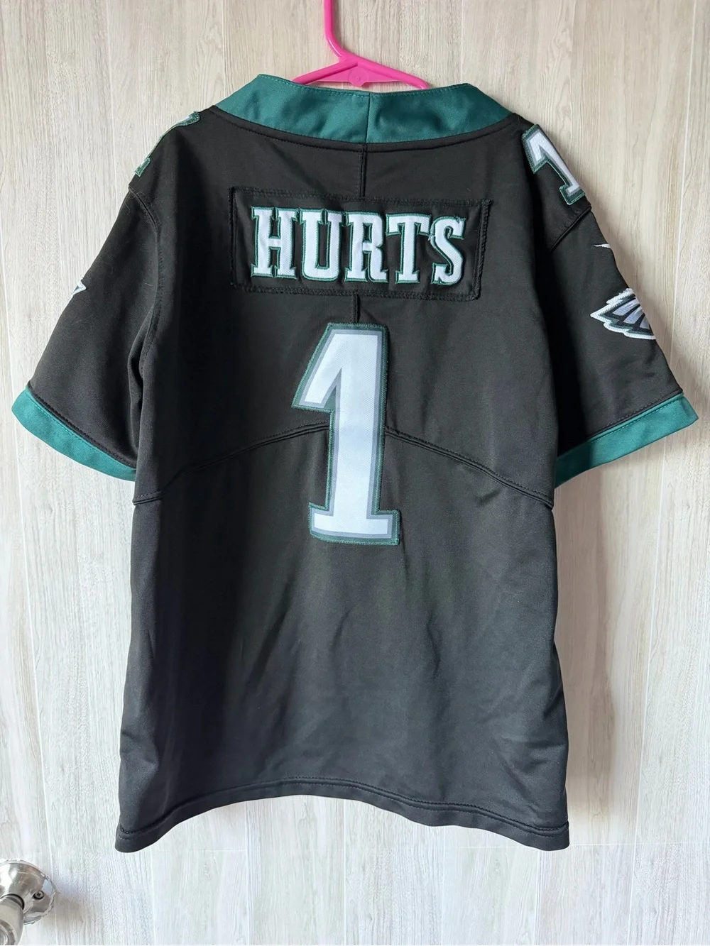 Nike Kids Philadelphia Eagles Black & Green Jersey #1